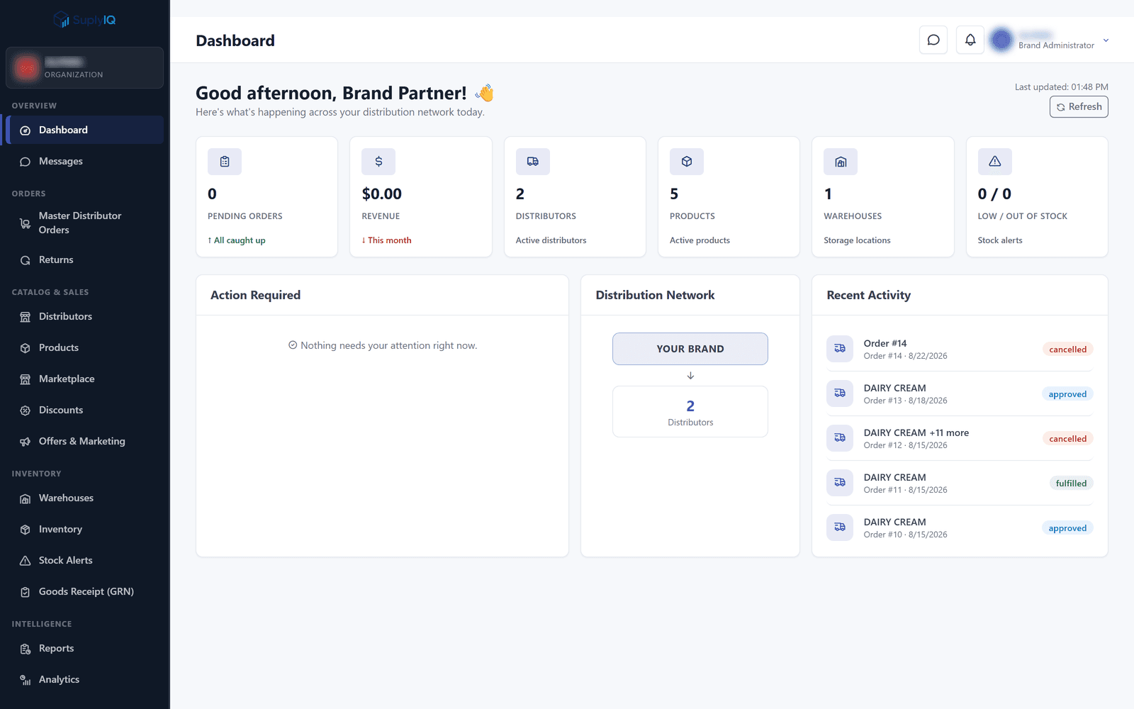 Brand app screenshot